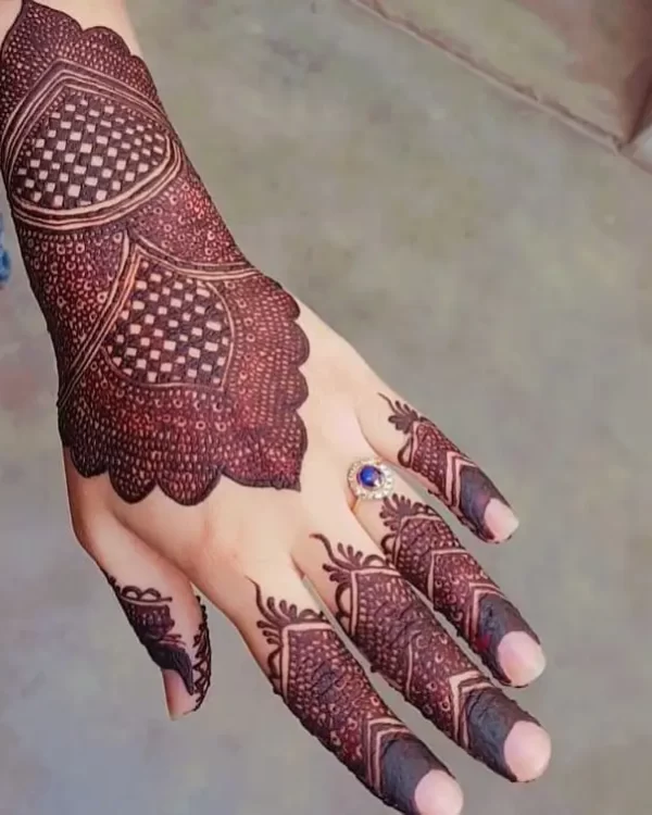 In thus image you can see a Pakistani mehndi design by one of the best pakistani mehndi designer in jhansi, Vijay Mehndi Art &Permanent Tattoo Art.