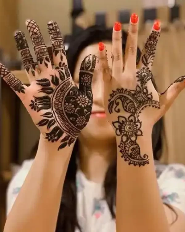 In this image you can see a madhubani mehandi design that design by Vijay Mehndi Art & Permanent Tattoo Art